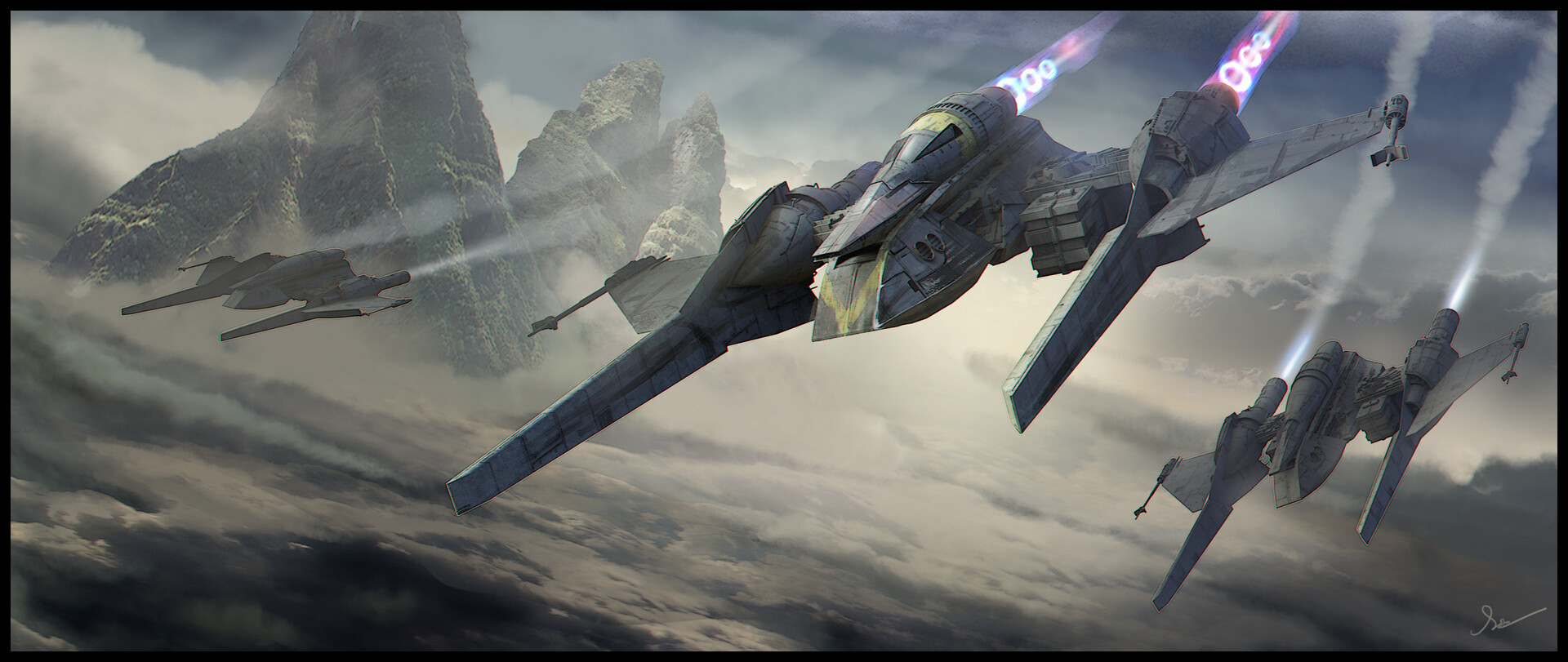 ArtStation HWing Space Fighter