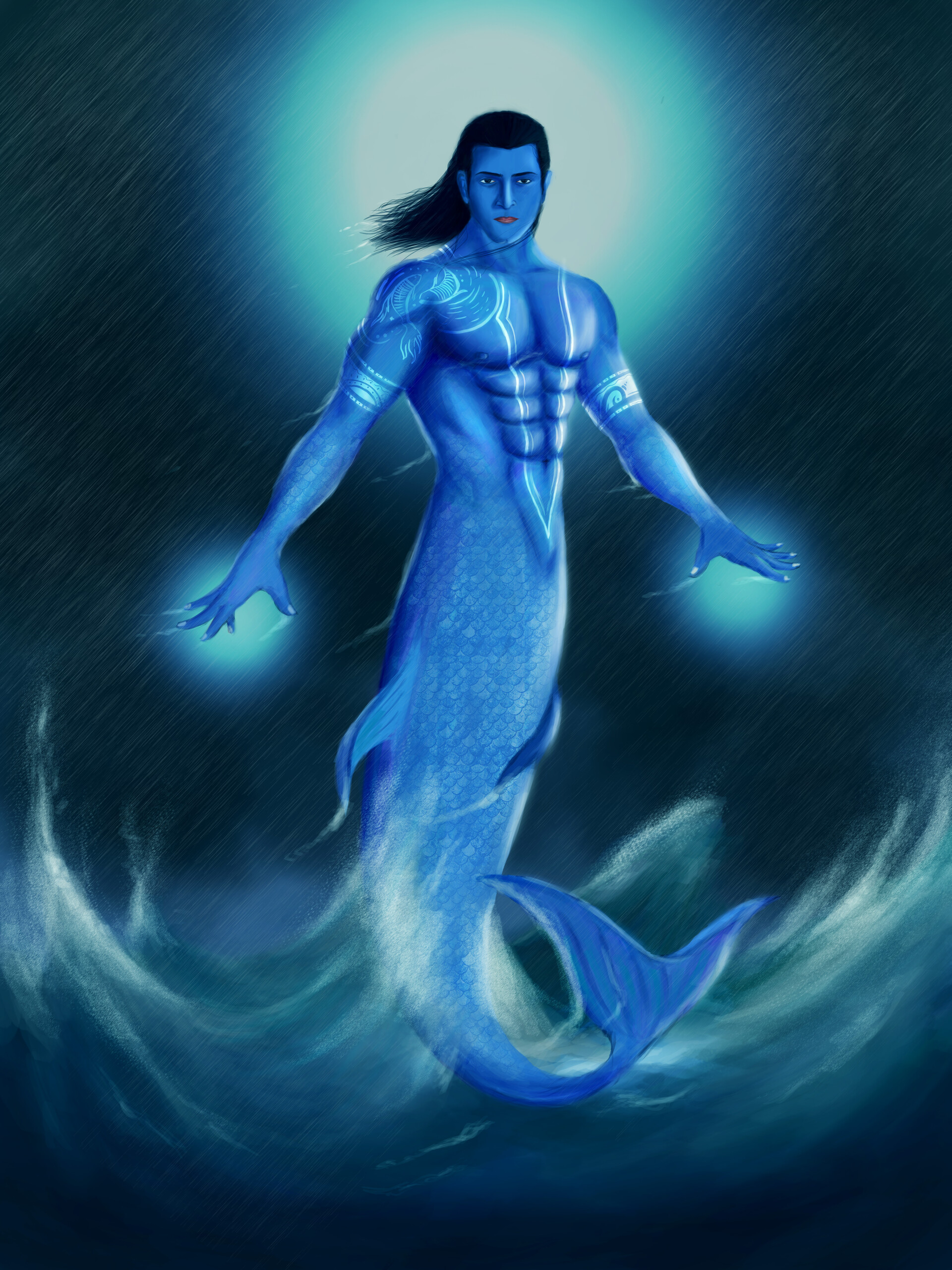 ArtStation Dasavatharam Concept art series WIP Matsya Avatar