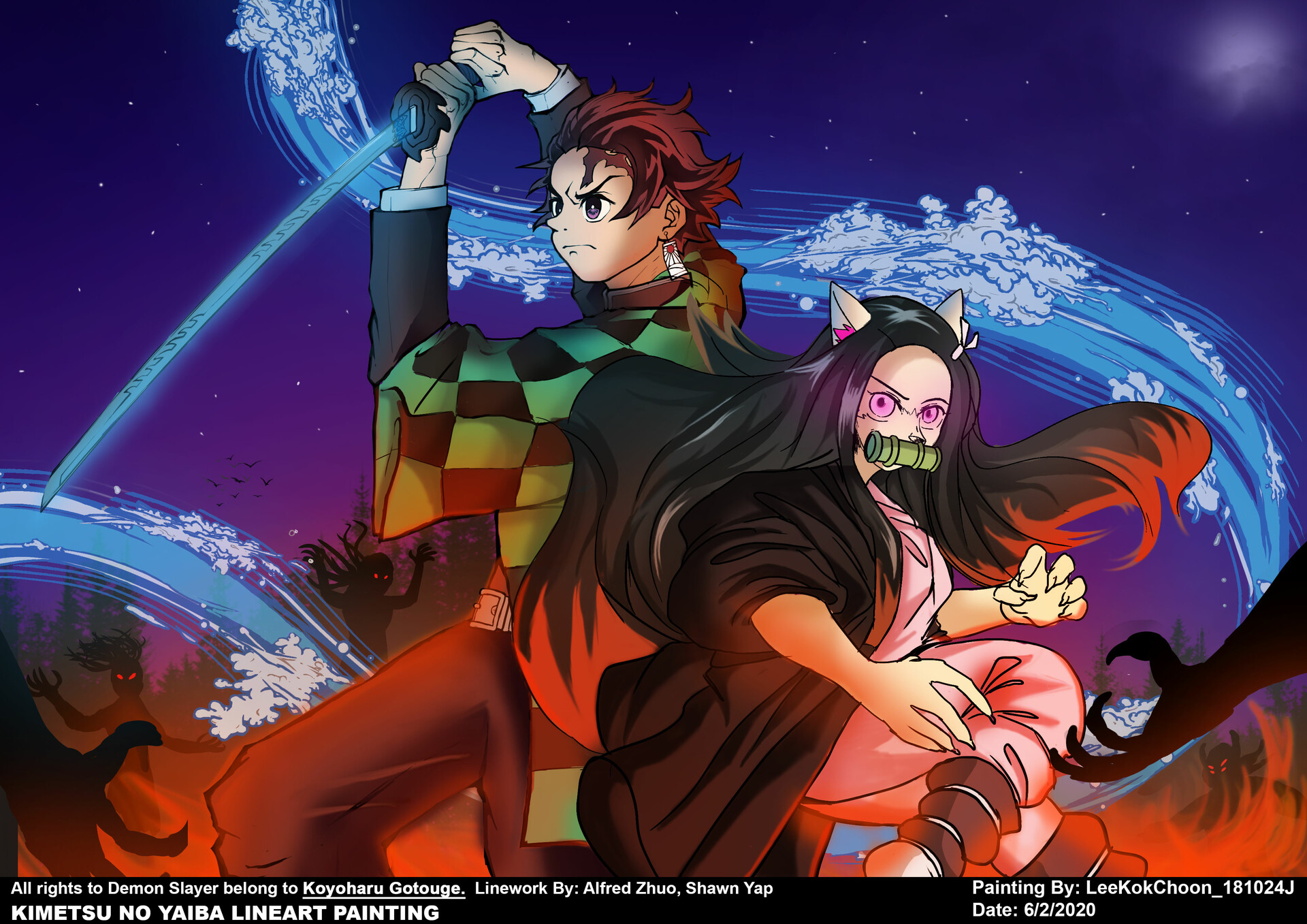 Artstation Demon Slayer Kimetsu No Yaiba Weeb Art Max Lee