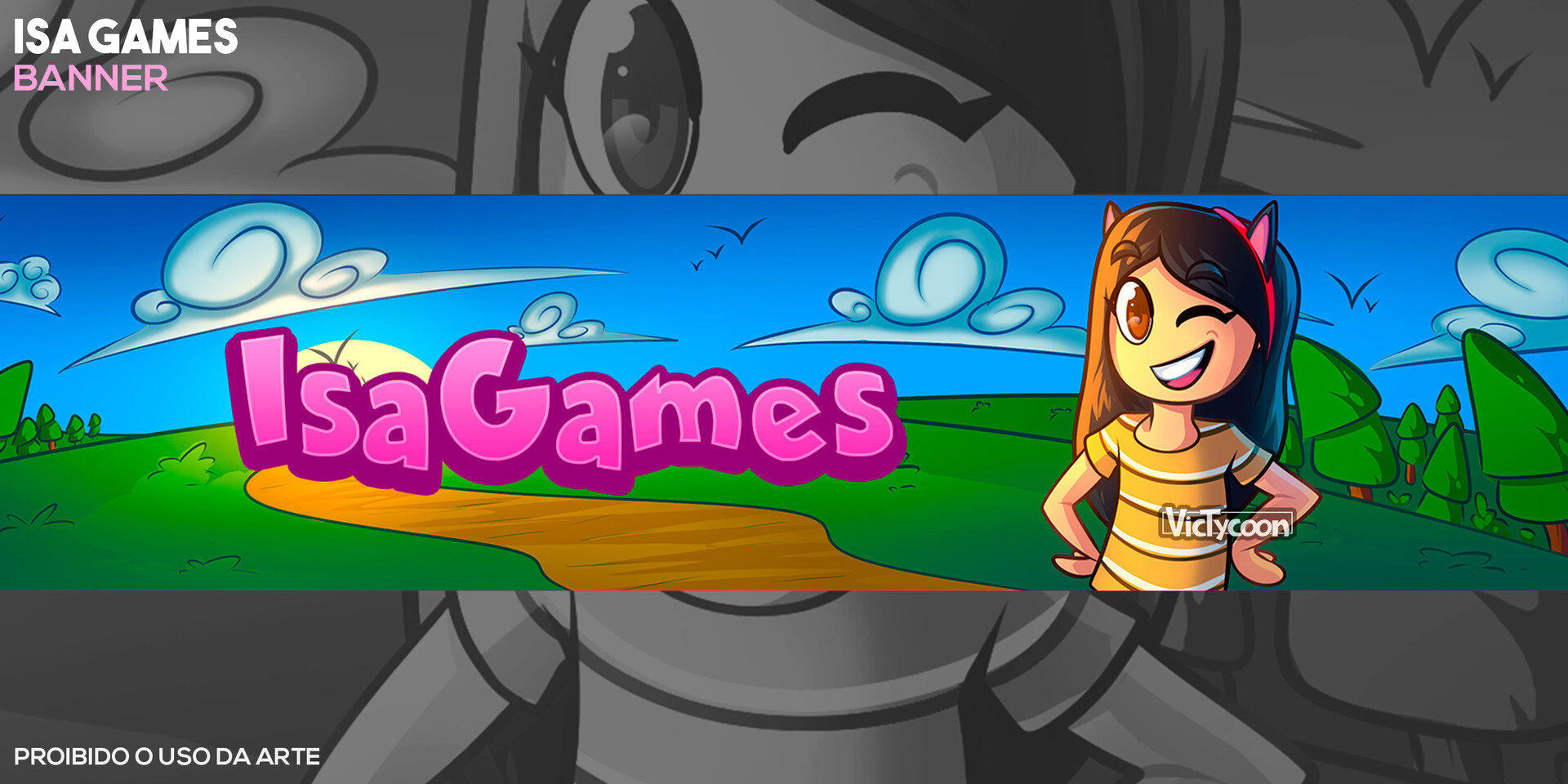 VicTycoon Art - BANNER, AVATAR e LOGO - Zapinha (Canal Infantil Roblox)