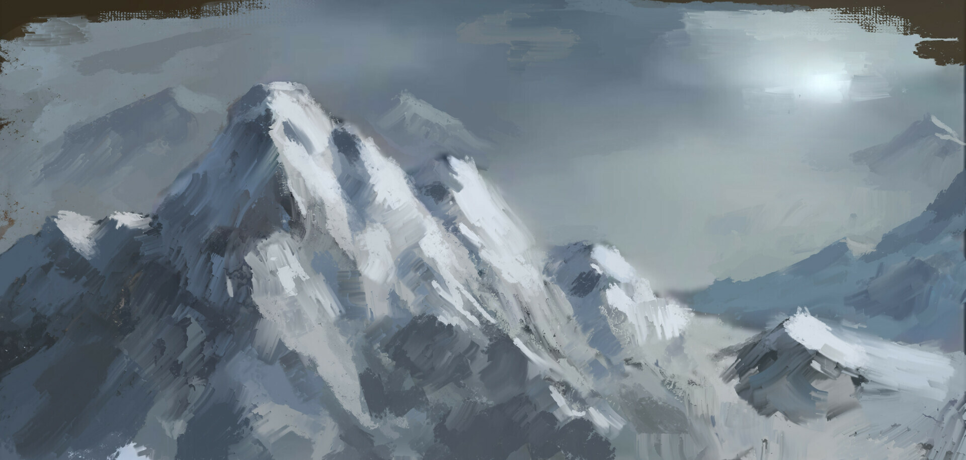 Artstation Mountains Painted With The Ma Brushes Ma Brushes