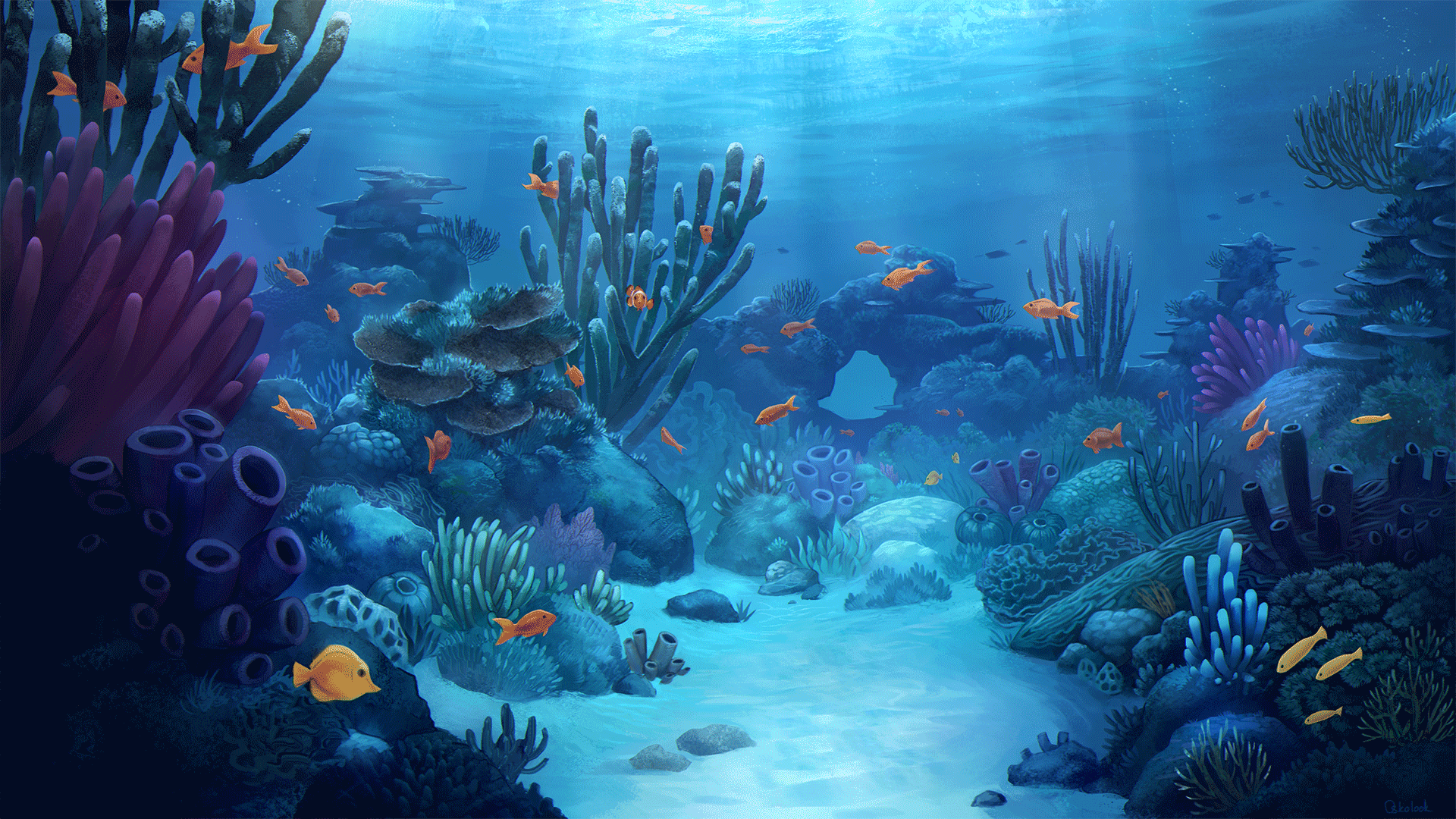 ArtStation - Coral reef