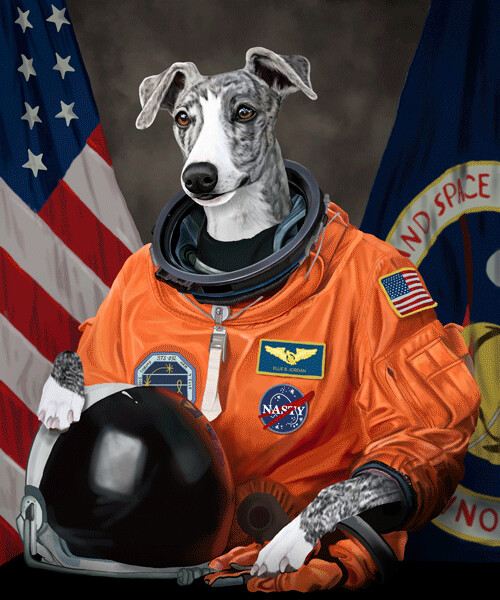 astronaut wearing jordans