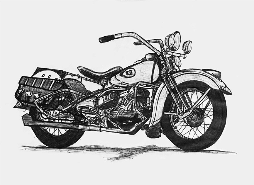 Pluma - Ballpoint pen technique