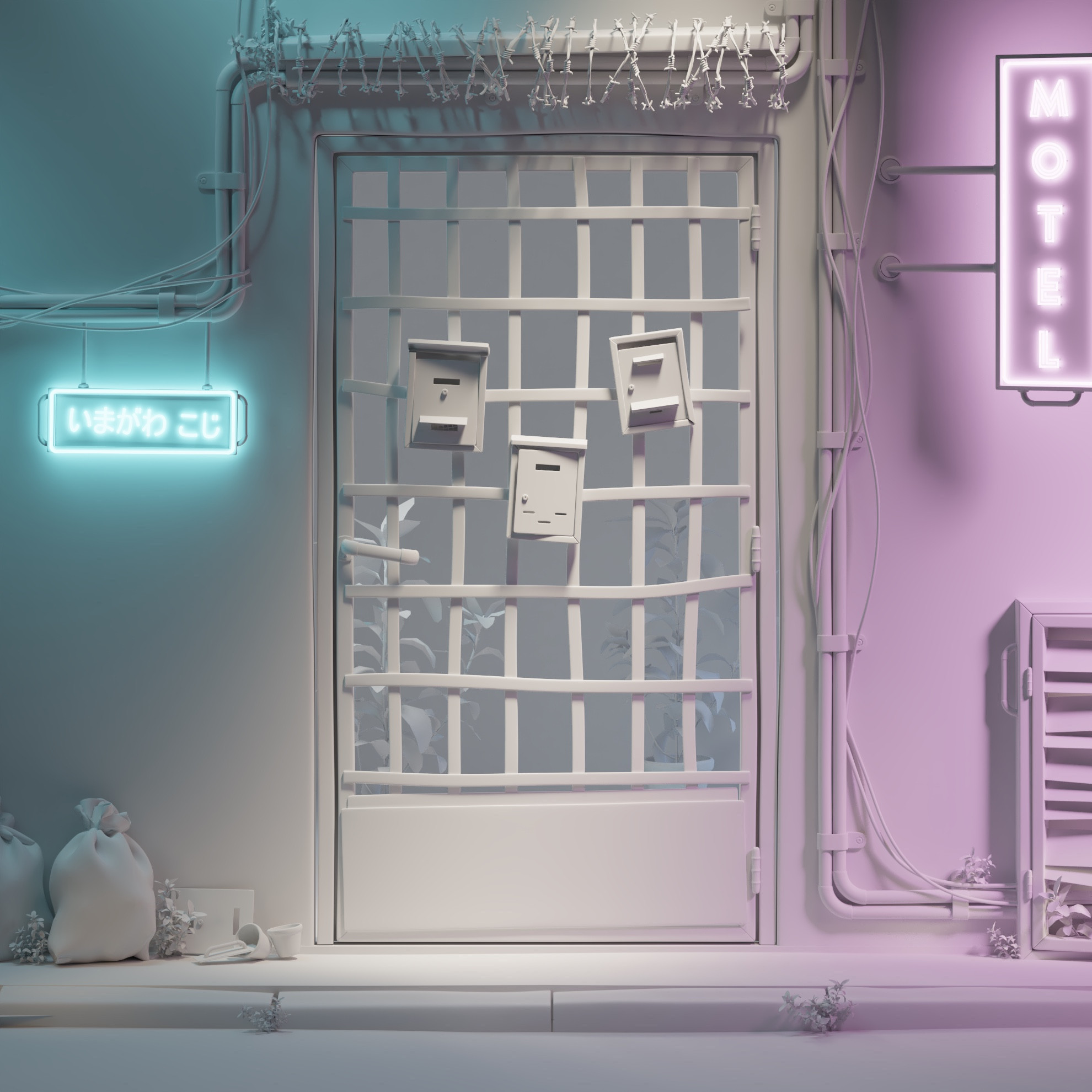 Clay render