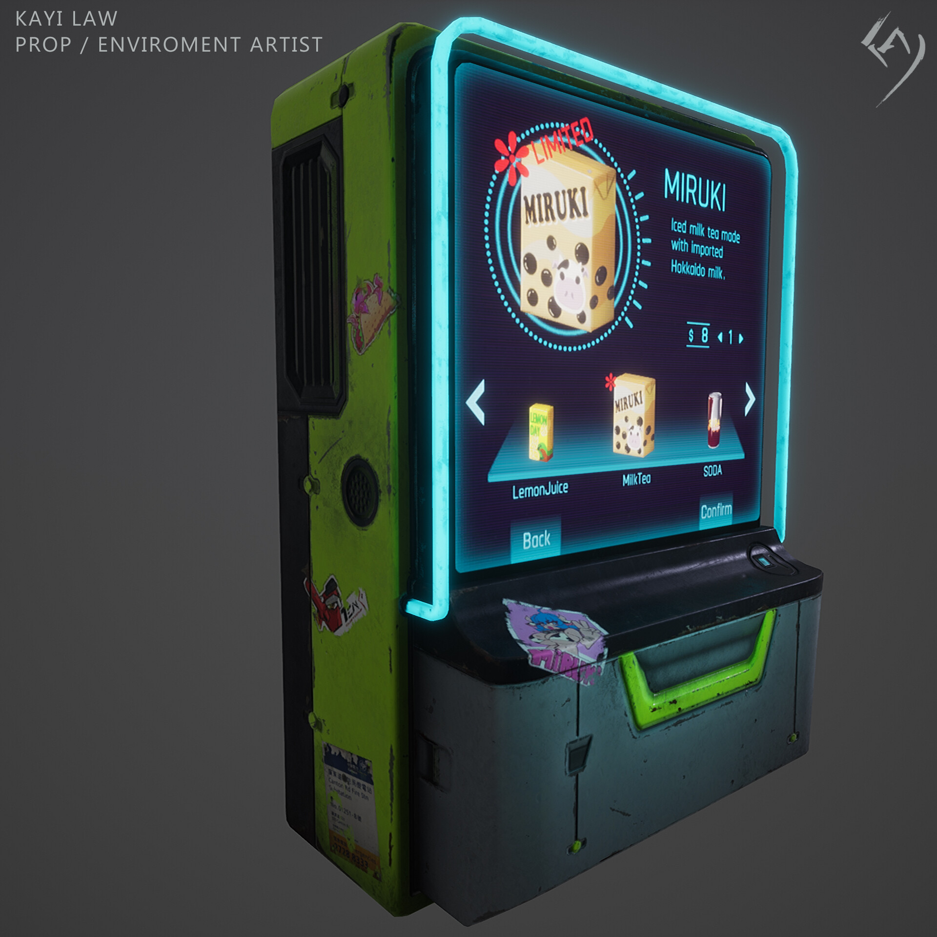 ArtStation Cyber Punk Vending Machine