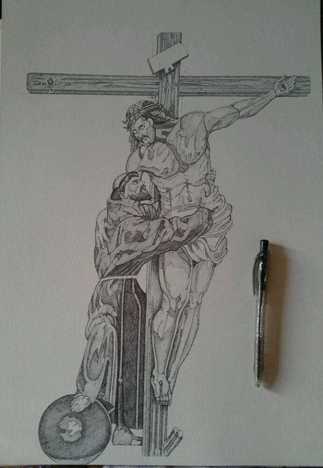 ArtStation - Jesus on cross pen