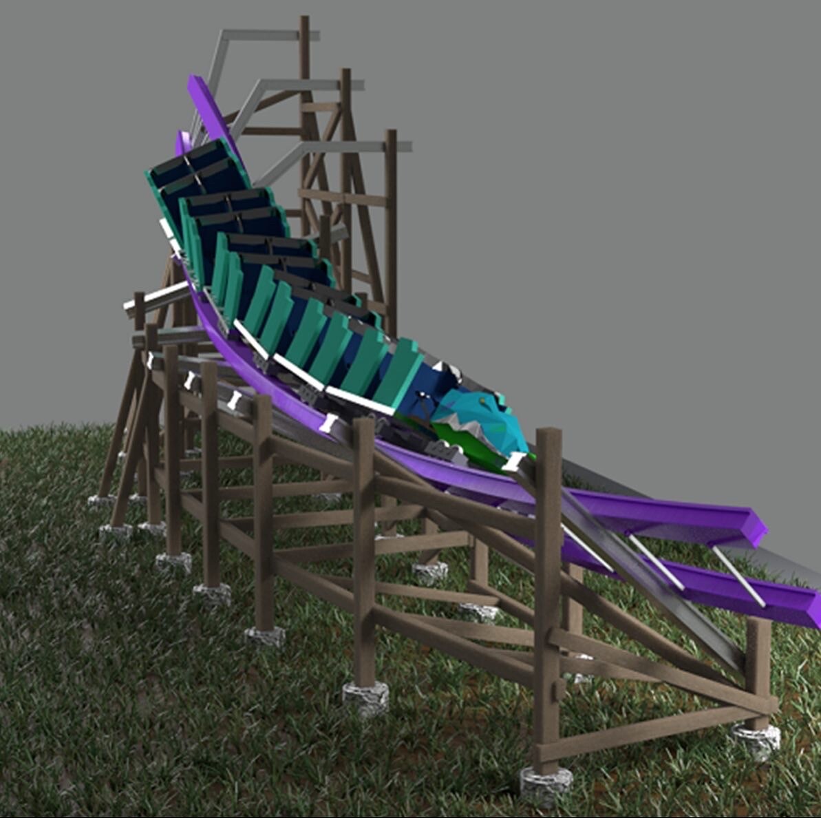 ArtStation Iron Gwazi inspired little diorama.