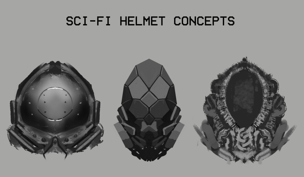 Helmet concept sketches