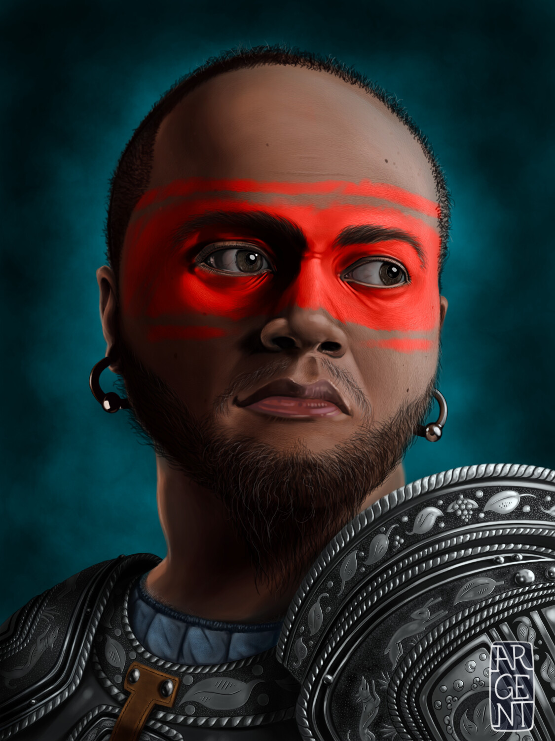 Blue background version.