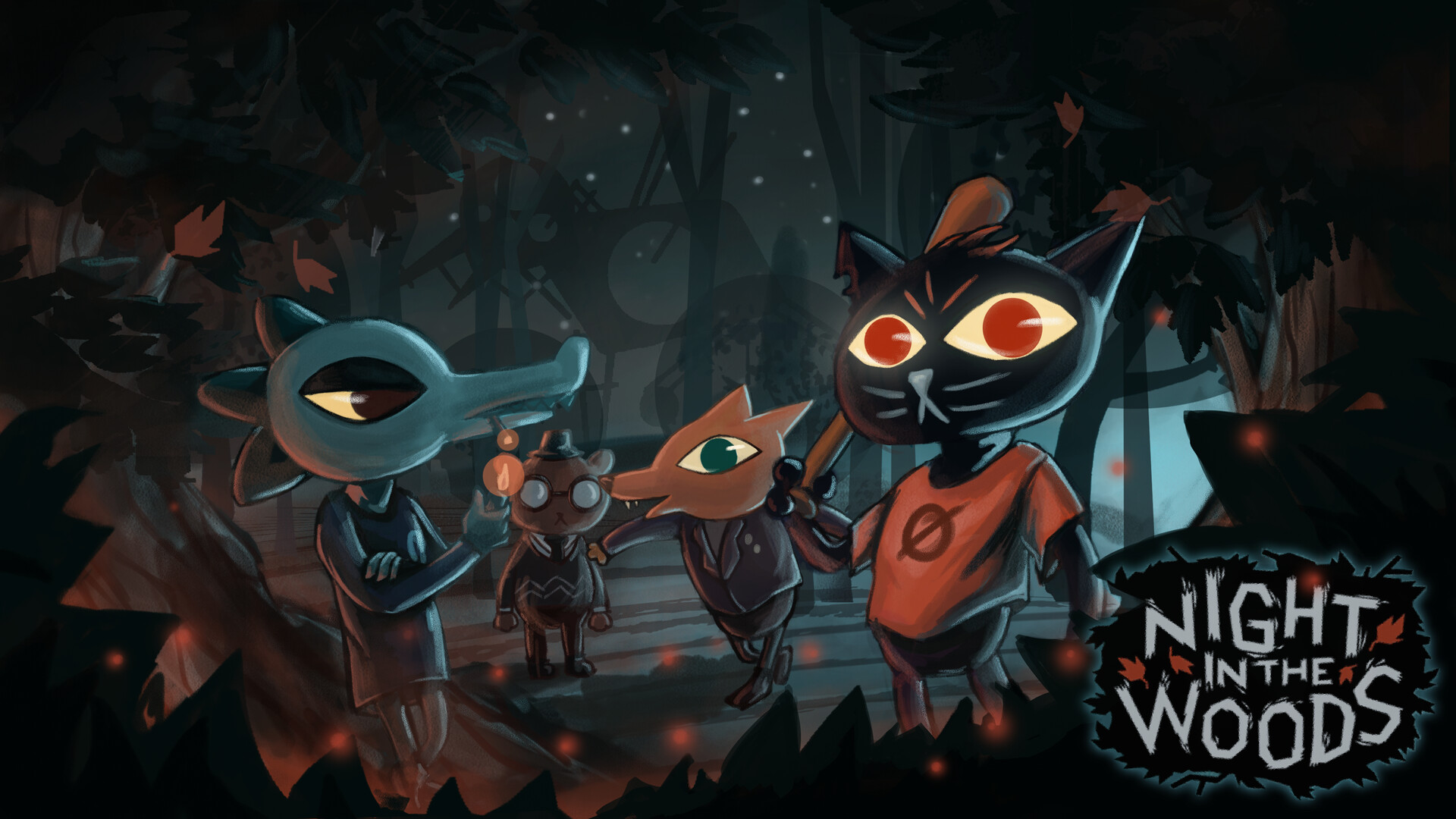 Night in the woods.