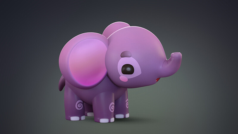 Anko 3d - Cartoon Elephant