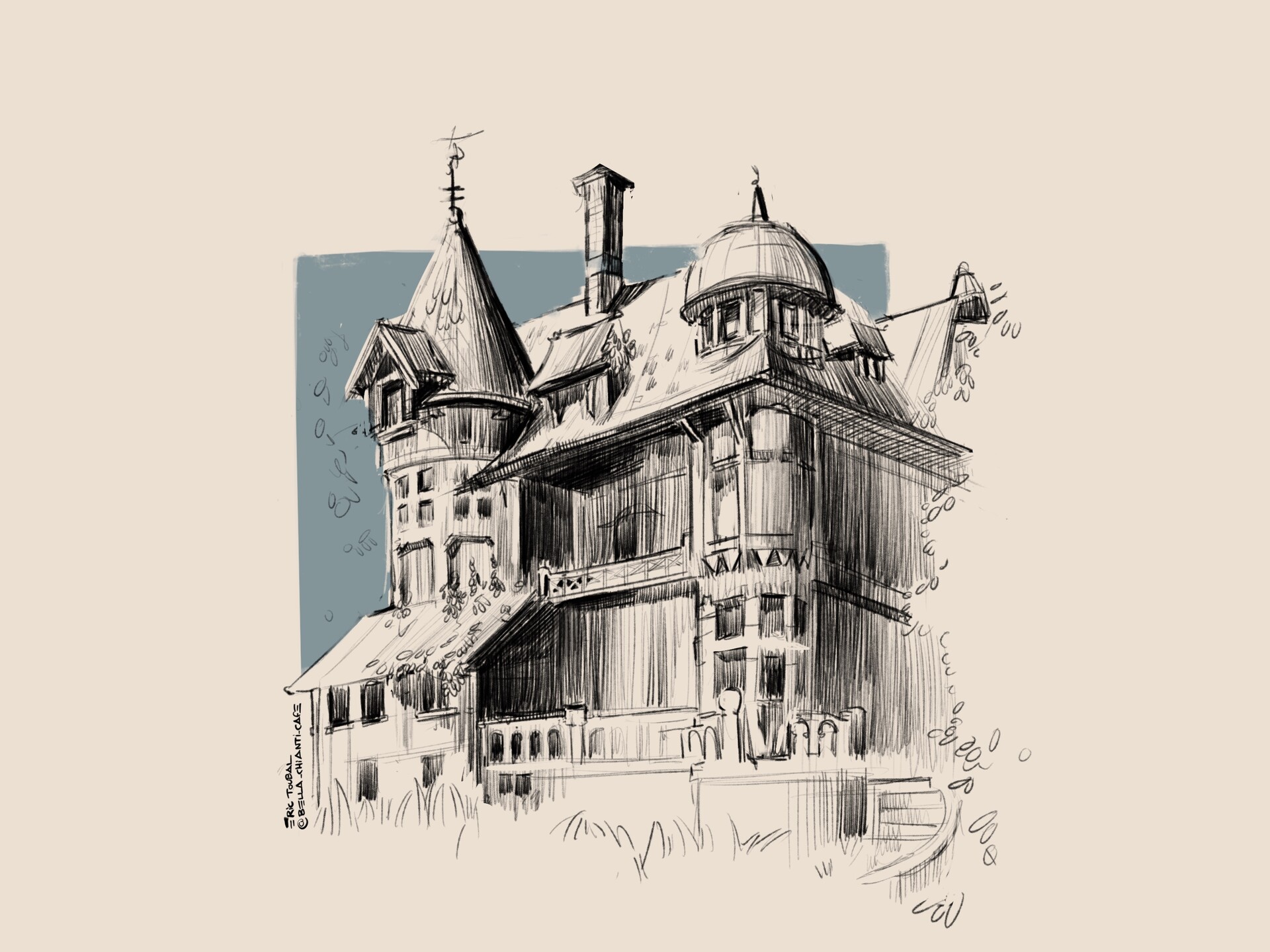 Artstation Mansion Eric Toubal