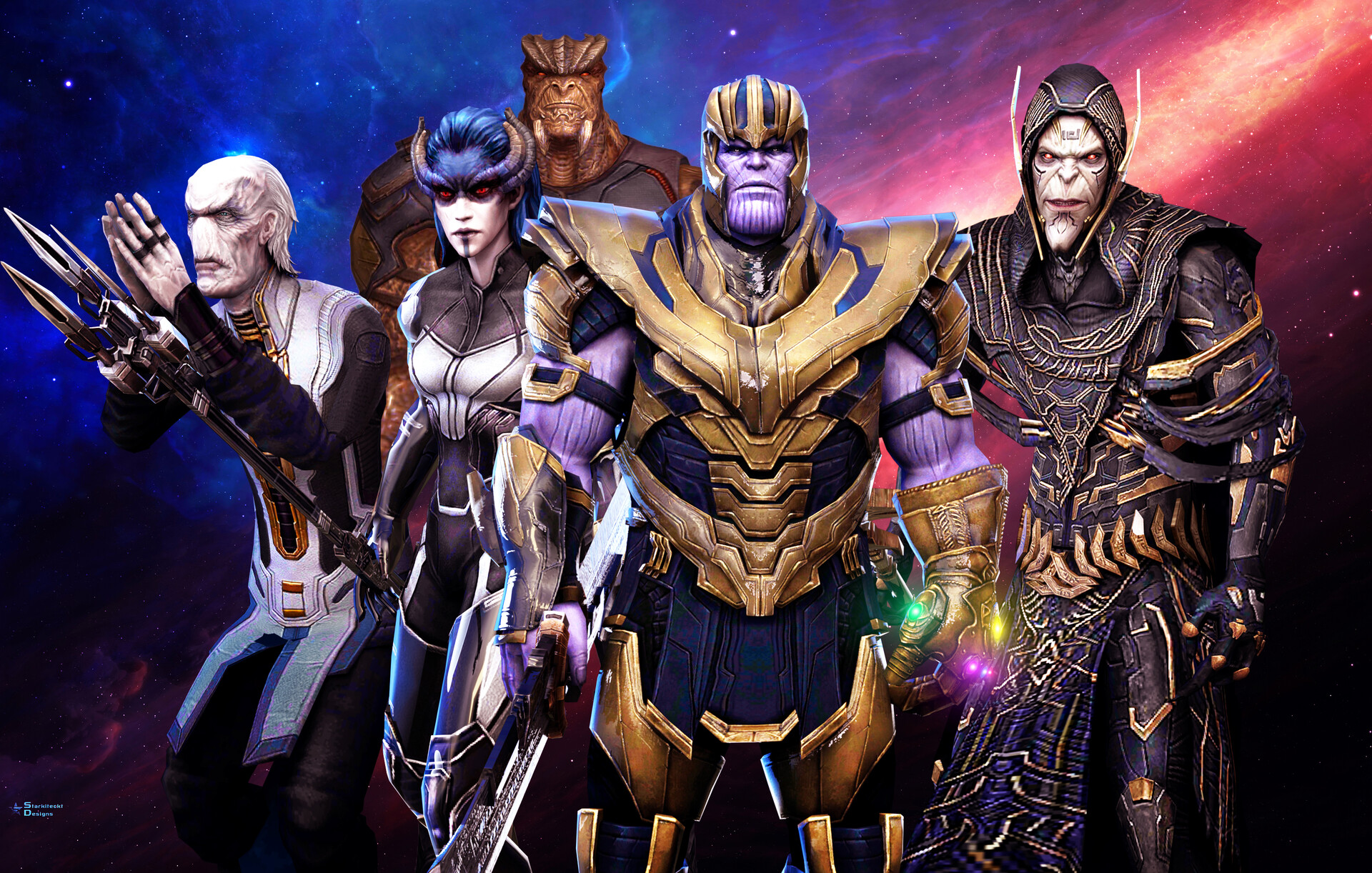 iron studios thanos black order