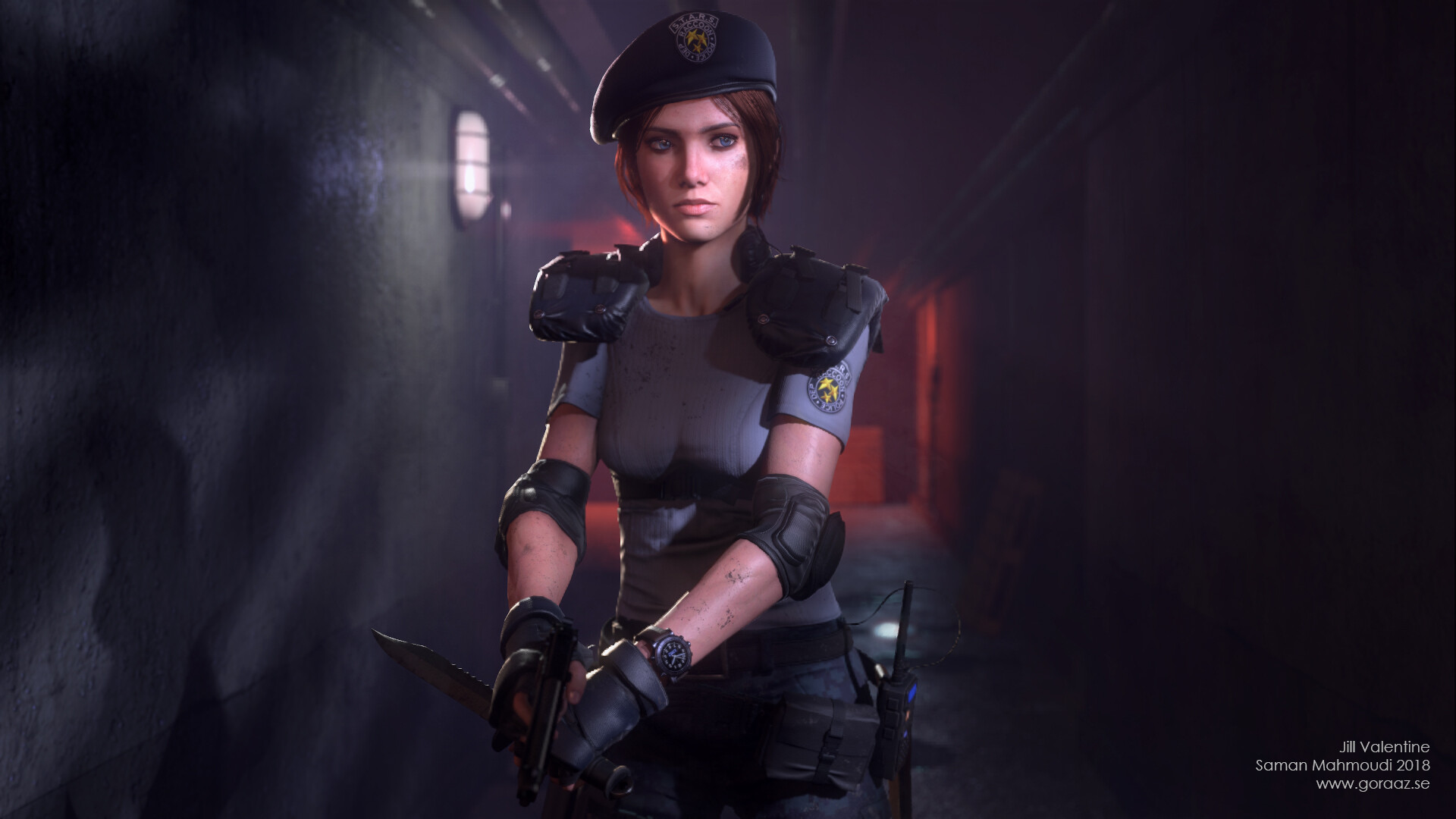 Artstation Jill Valentine Saman Mahmoudi