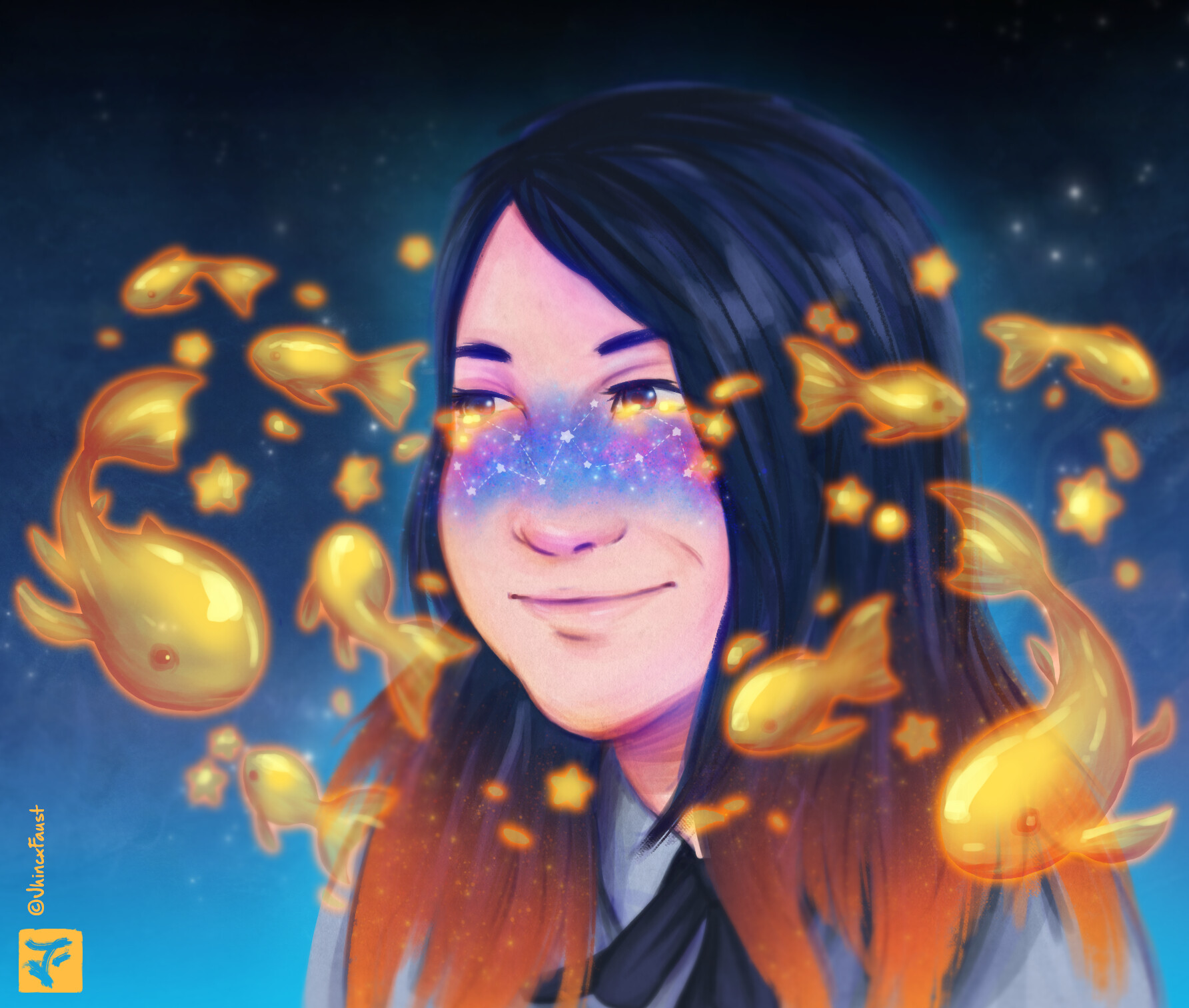 Artstation Fishes And Stars A Qinni Tribute Ian Matining It's heart breaking and still with her. a qinni tribute ian matining