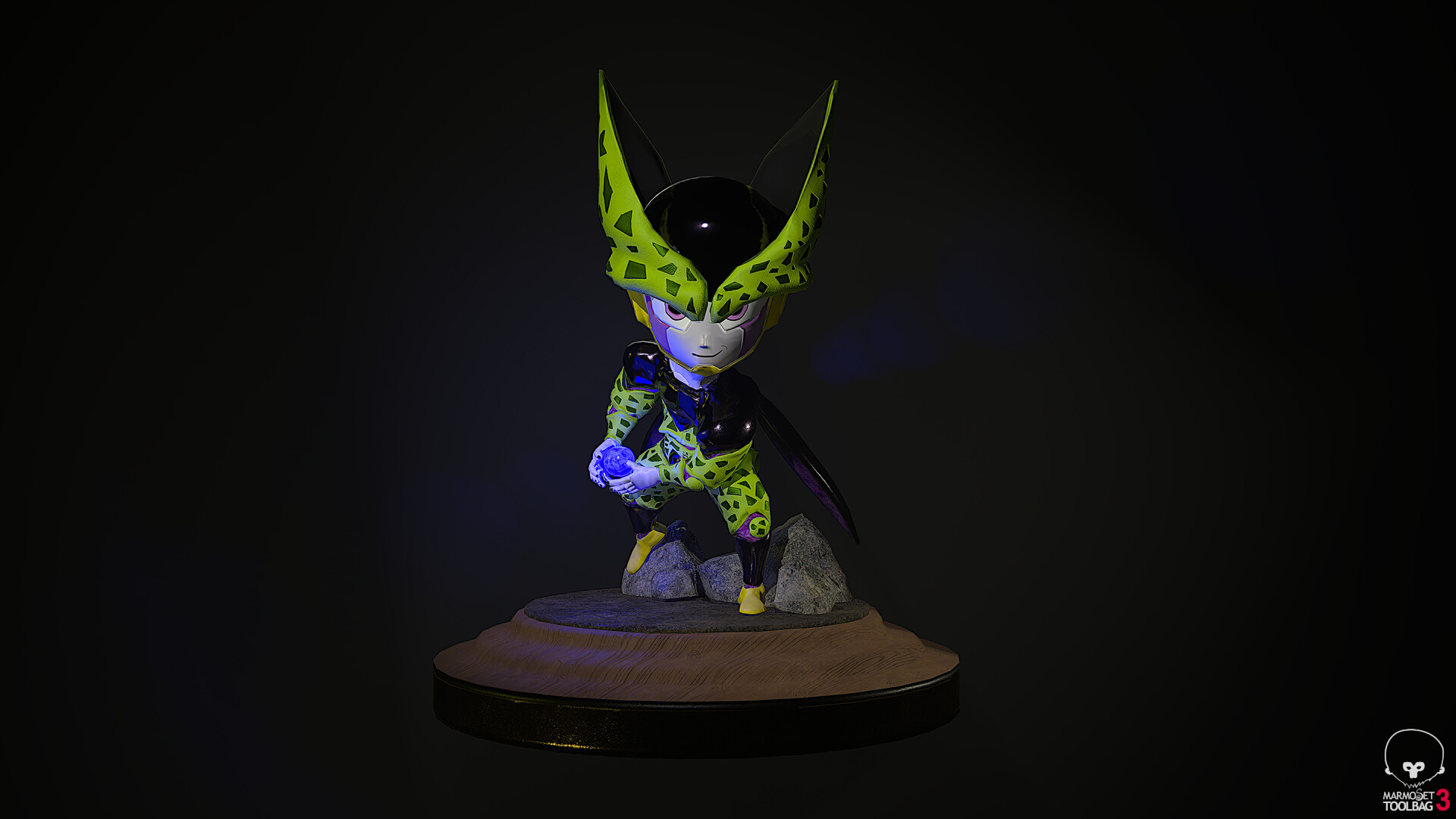 Artstation Perfect Cell Chibi Dragon Ball Z Fanart David