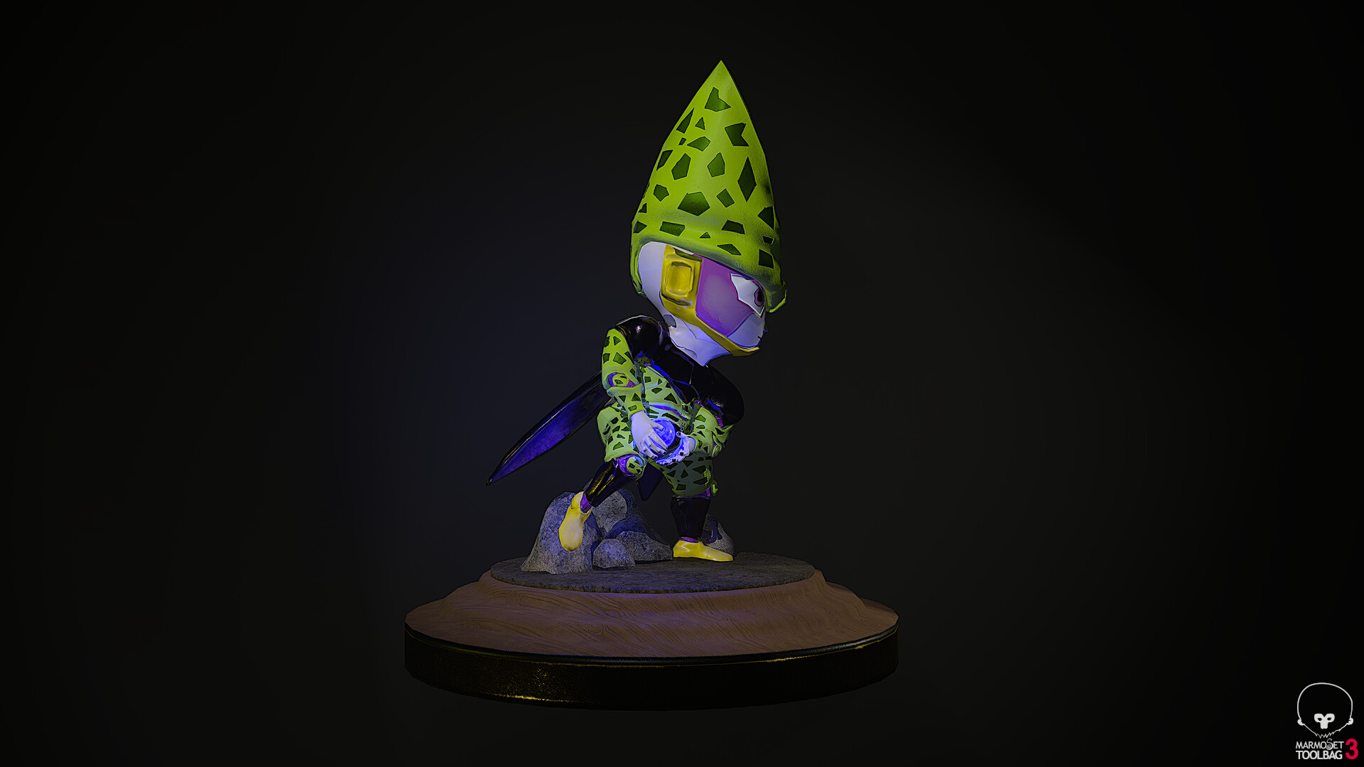 Artstation Perfect Cell Chibi Dragon Ball Z Fanart David