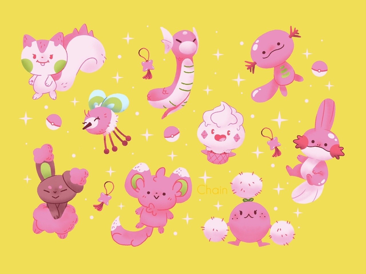 Soanja Connac Pink Shiny Pokemon Soanja Connac Pink Shiny Pokemon