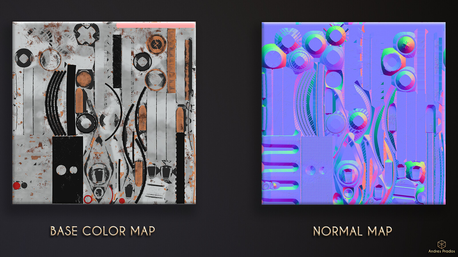 I used 1 texture set 4K resolution. And two materials. One for the saber and another one red emissive for the laser.