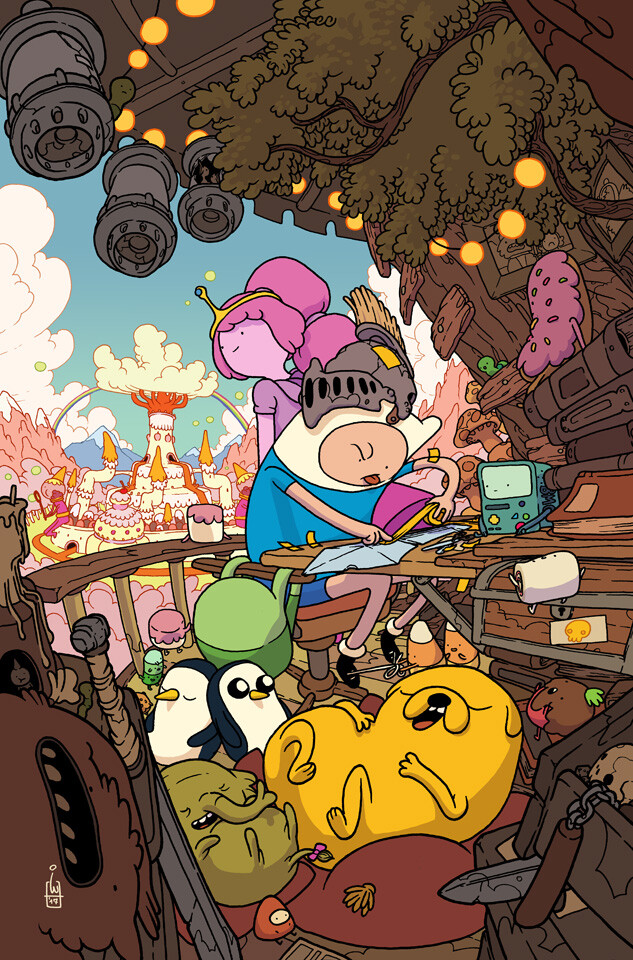 Variant cover (1 in 10) I made for BOOM! Studios Adventure Time Comics #23.