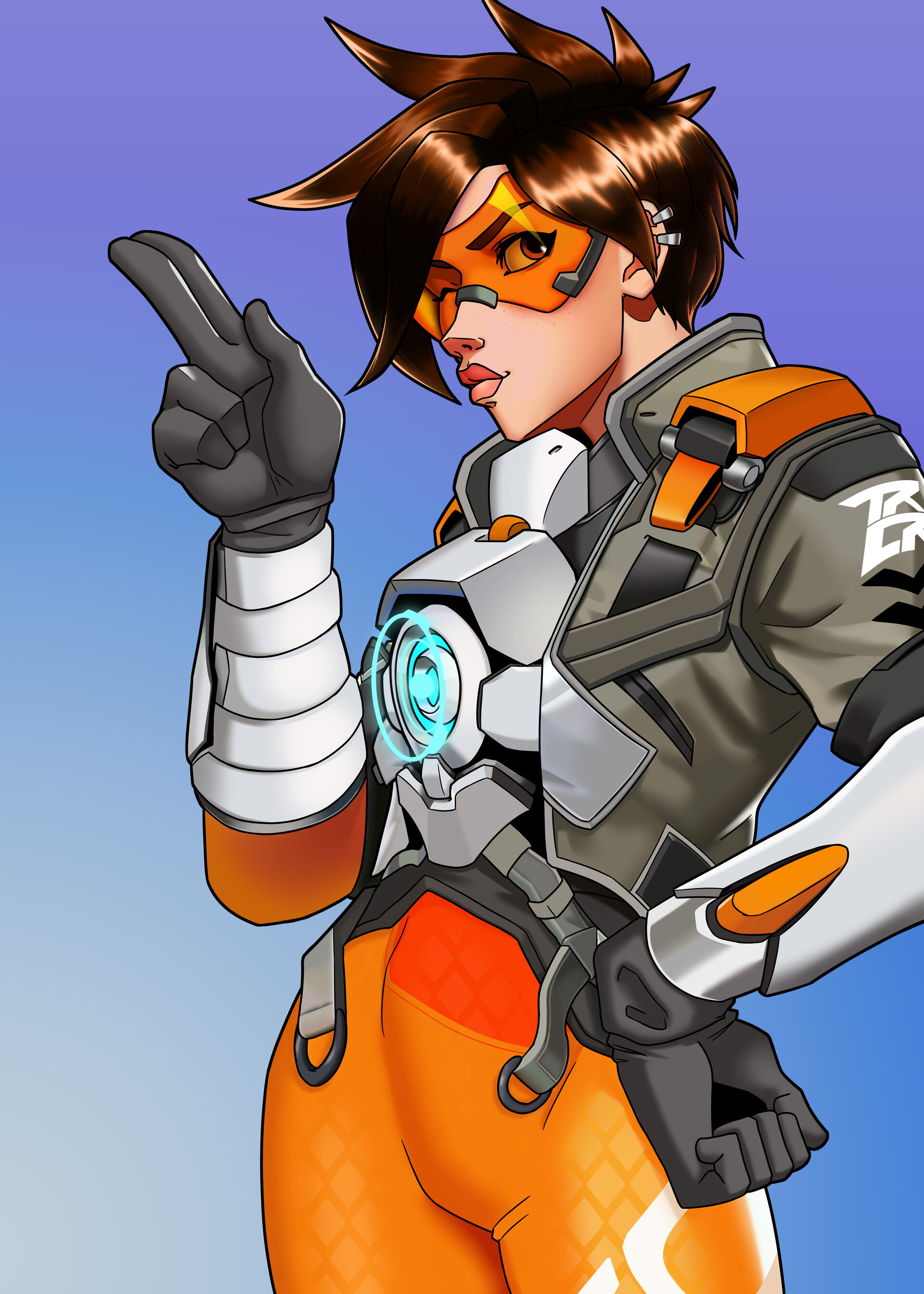 Overwatch 2 Fan Art: (Holiday) Tracer.