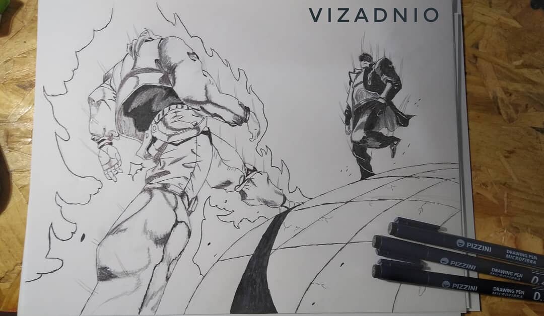 Artstation Jotaro Vs Dio Vizad Nio