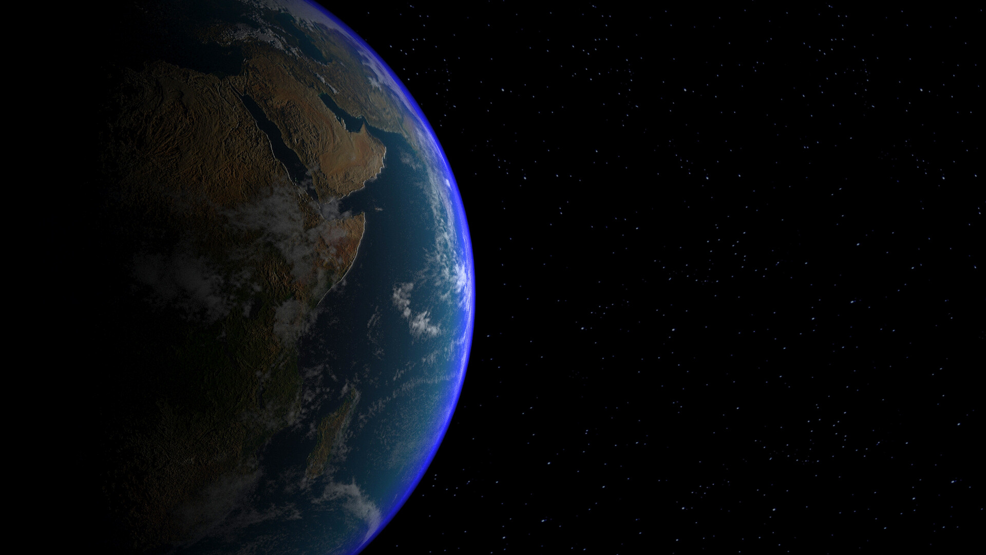 ArtStation - Realistic Earth Render - V-Ray