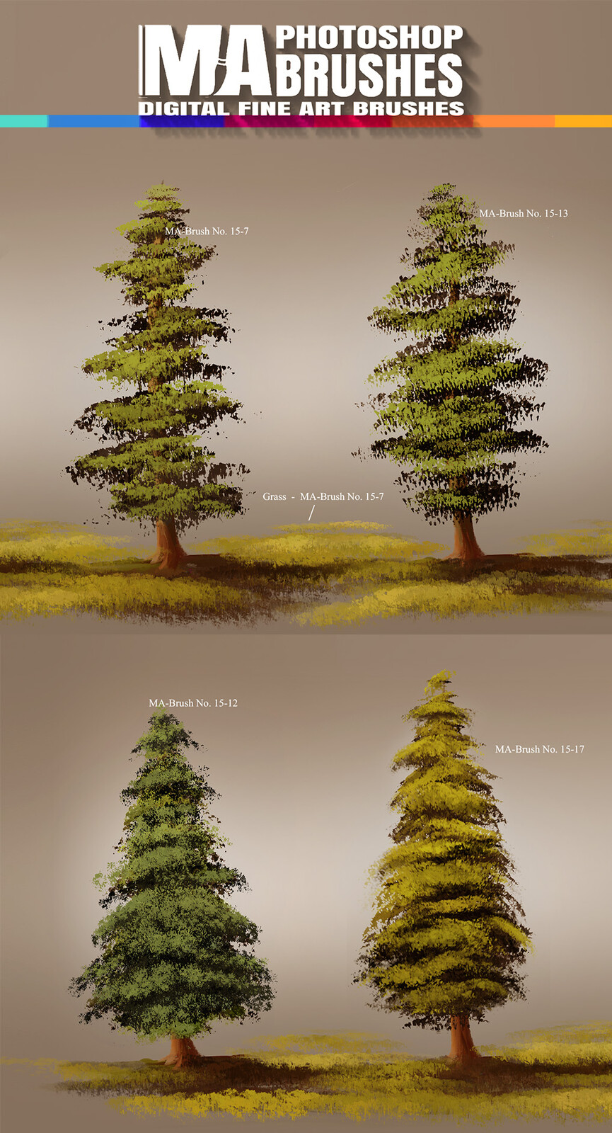 MA ART Brushes Brushes for Landscapes/Scenery