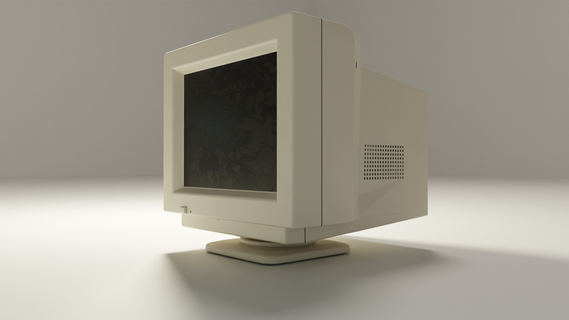 old computer monitor side