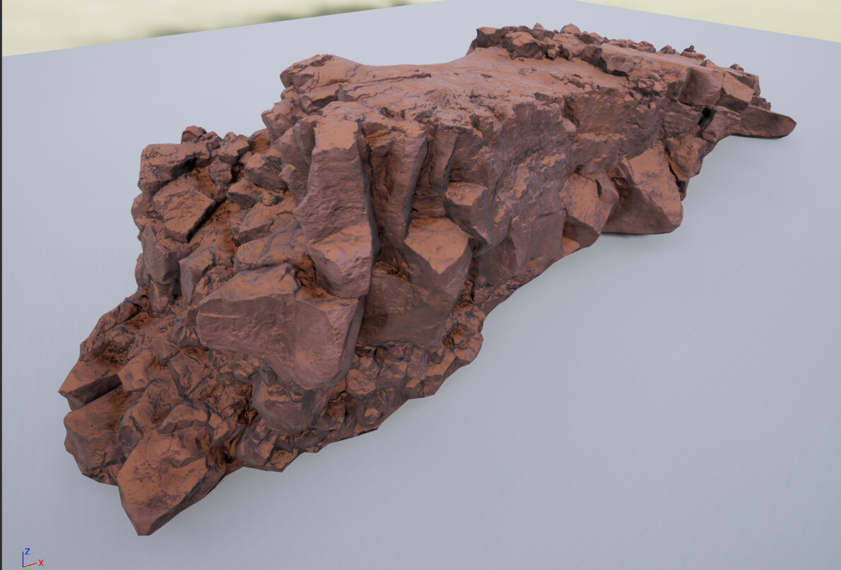 Z-Up Shader:

While the rocks were quixel assets, i created the z-up shader for them in order to control the color of the rock, and also displace a layer of blended sand on horizontal areas of the mesh, to create a realistic layering of sand.
