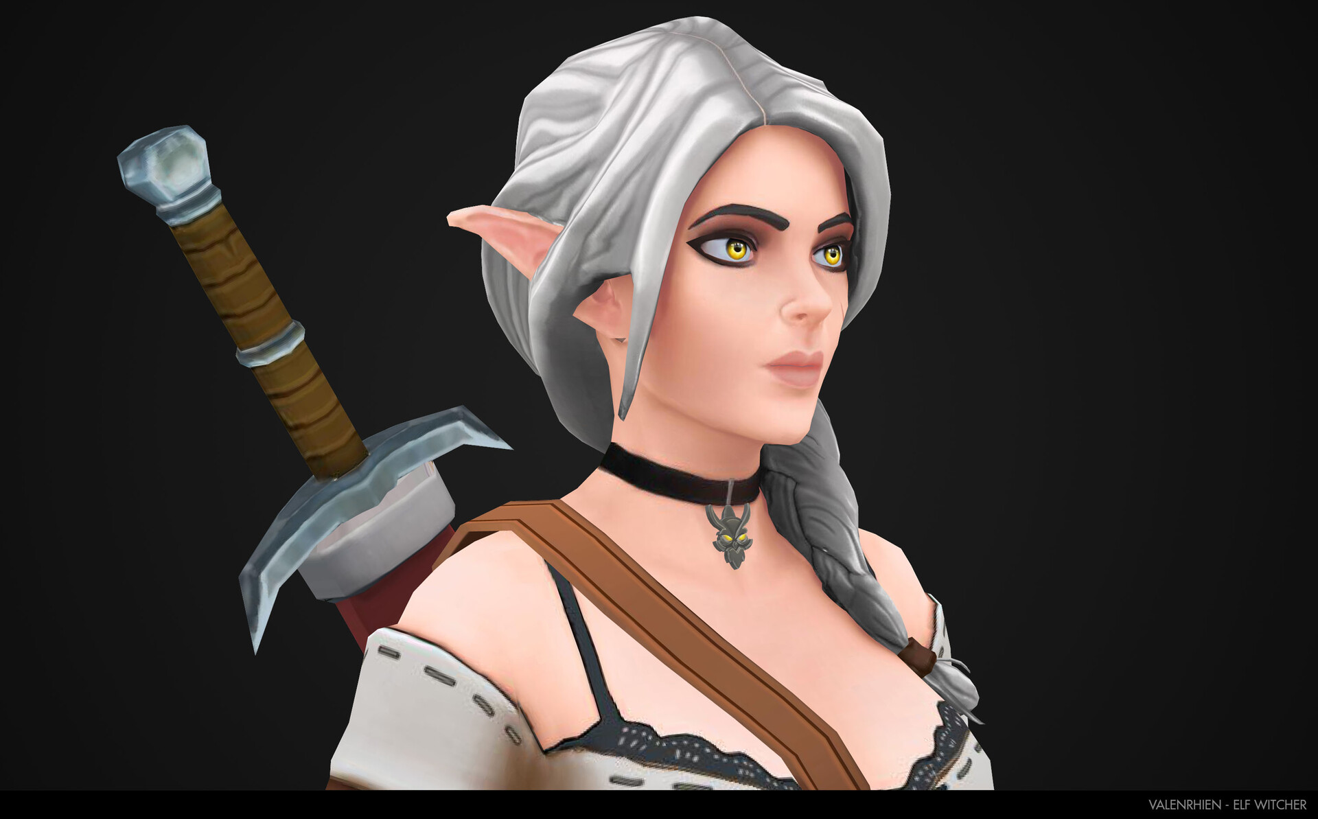 Artstation Elf Witcher Valenrhien Daniel Rico