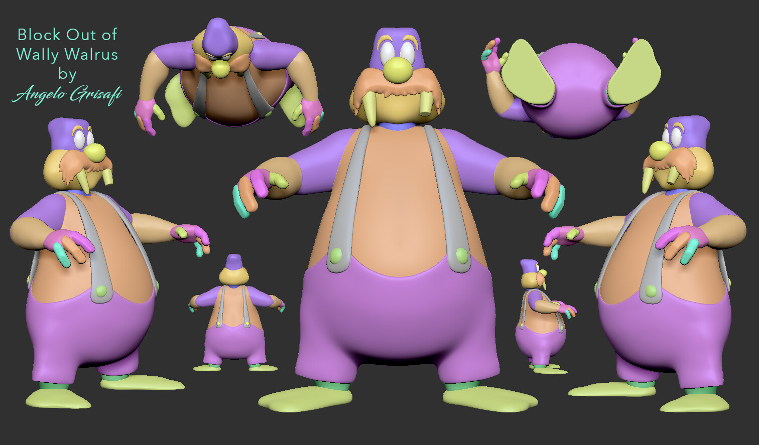 Artstation Wally Walrus Angelo Grisafi