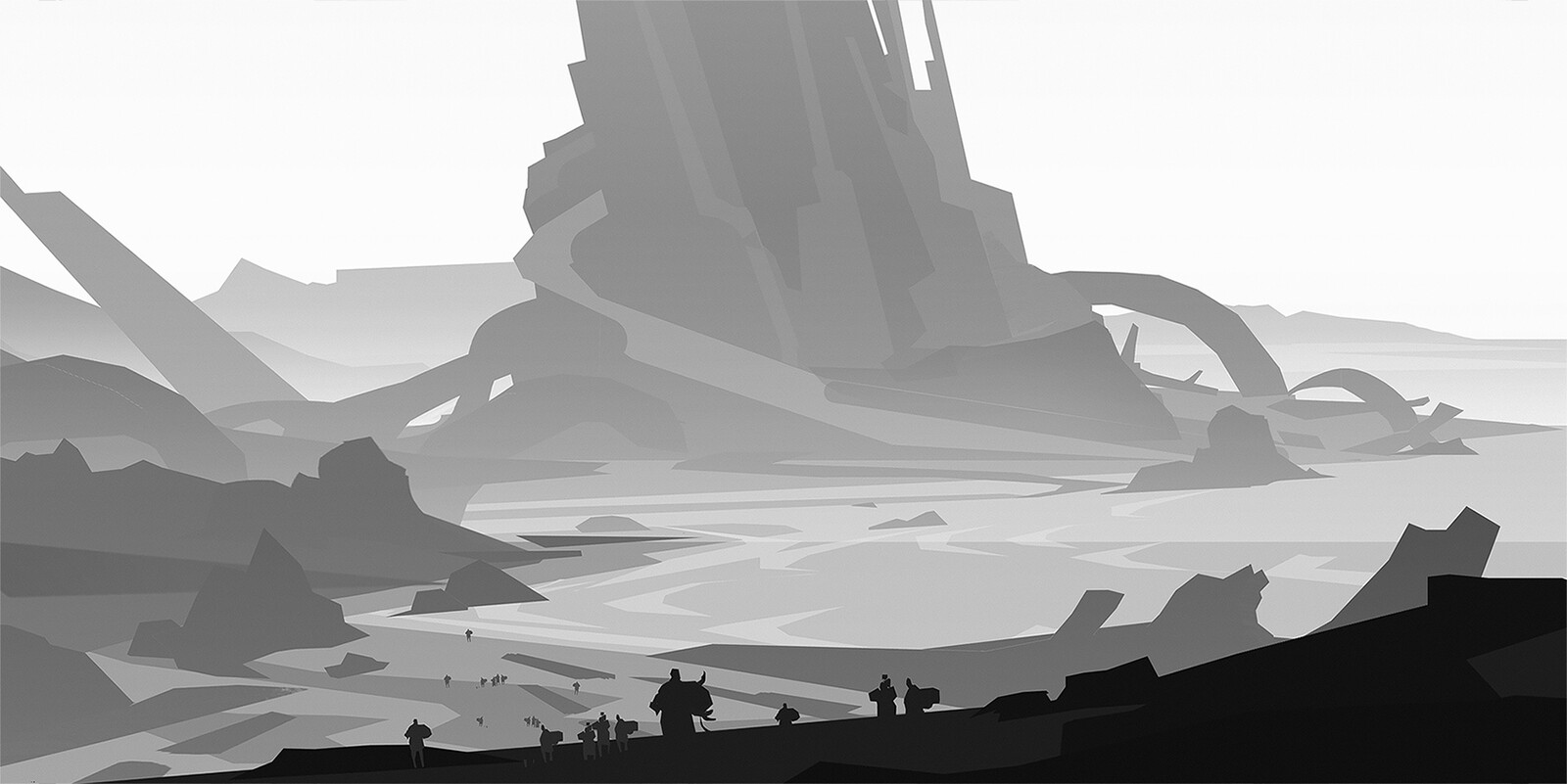 Layout/composition of establishing shot