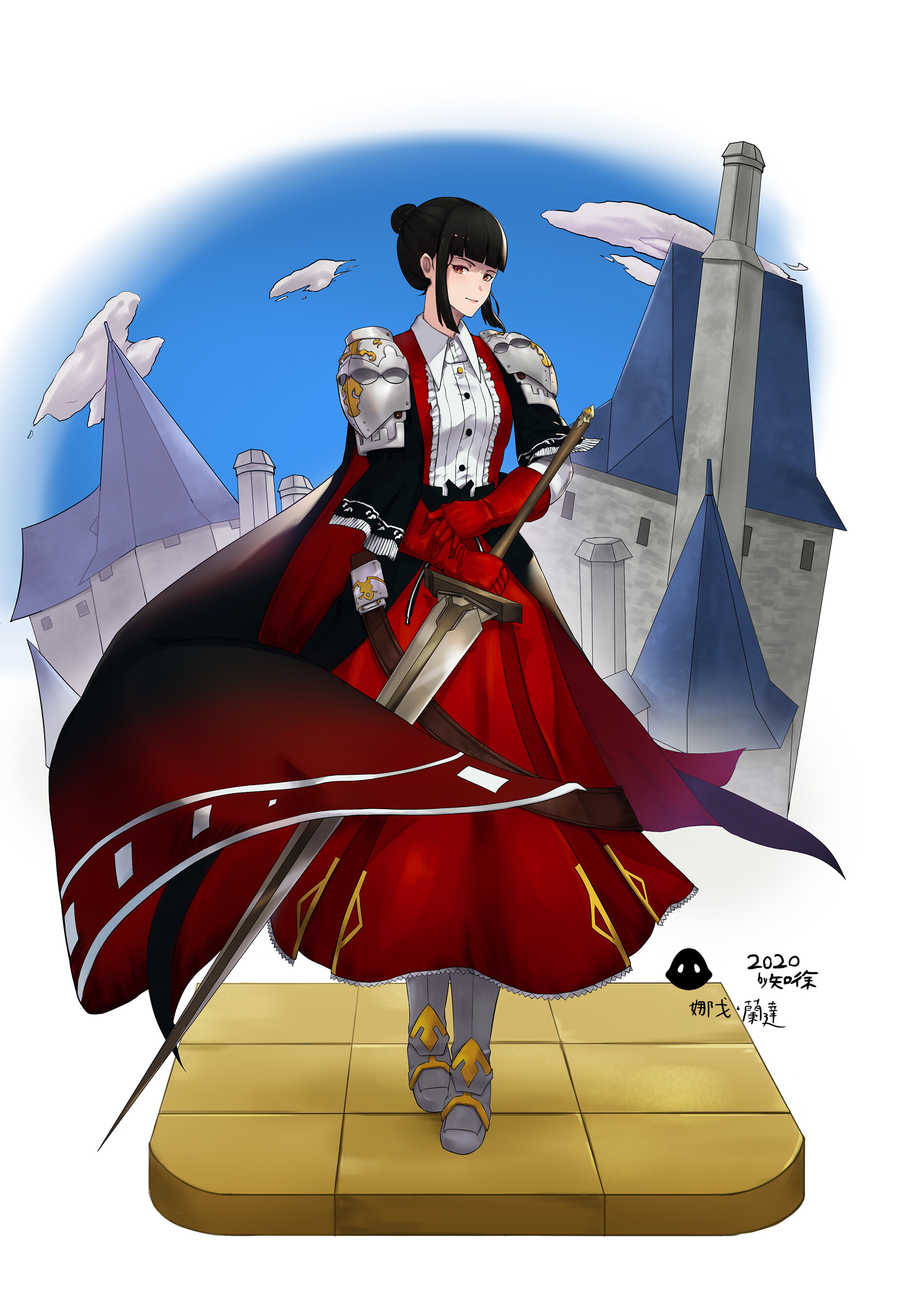 Artstation 紅騎士娜戈 蘭達 俊毅林