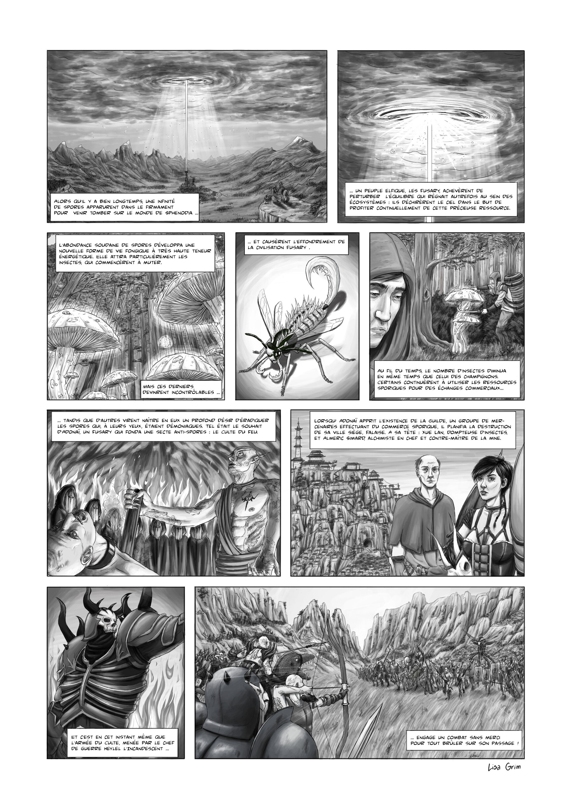 Artstation Comic Book Page Board Game Project Lisa Grimonpont
