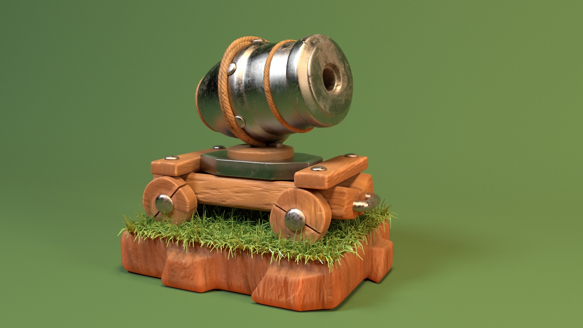 Perfect Rouse Stationary ArtStation - Clash of Royale-Cannon cart