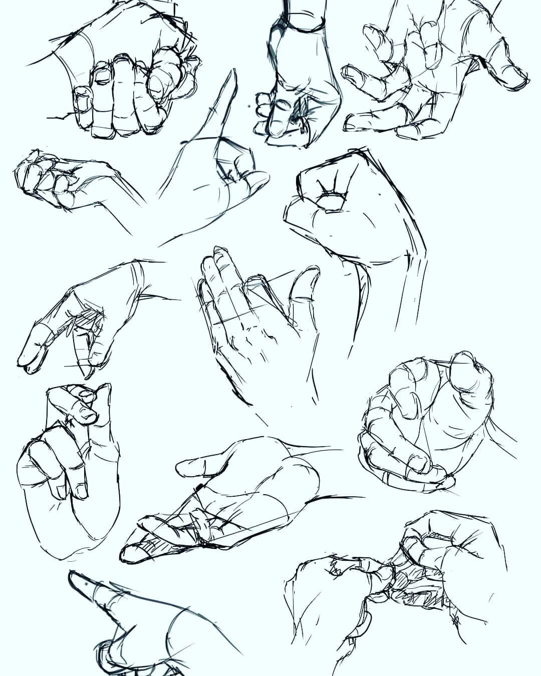 ArtStation - Hand Gesture Sketches