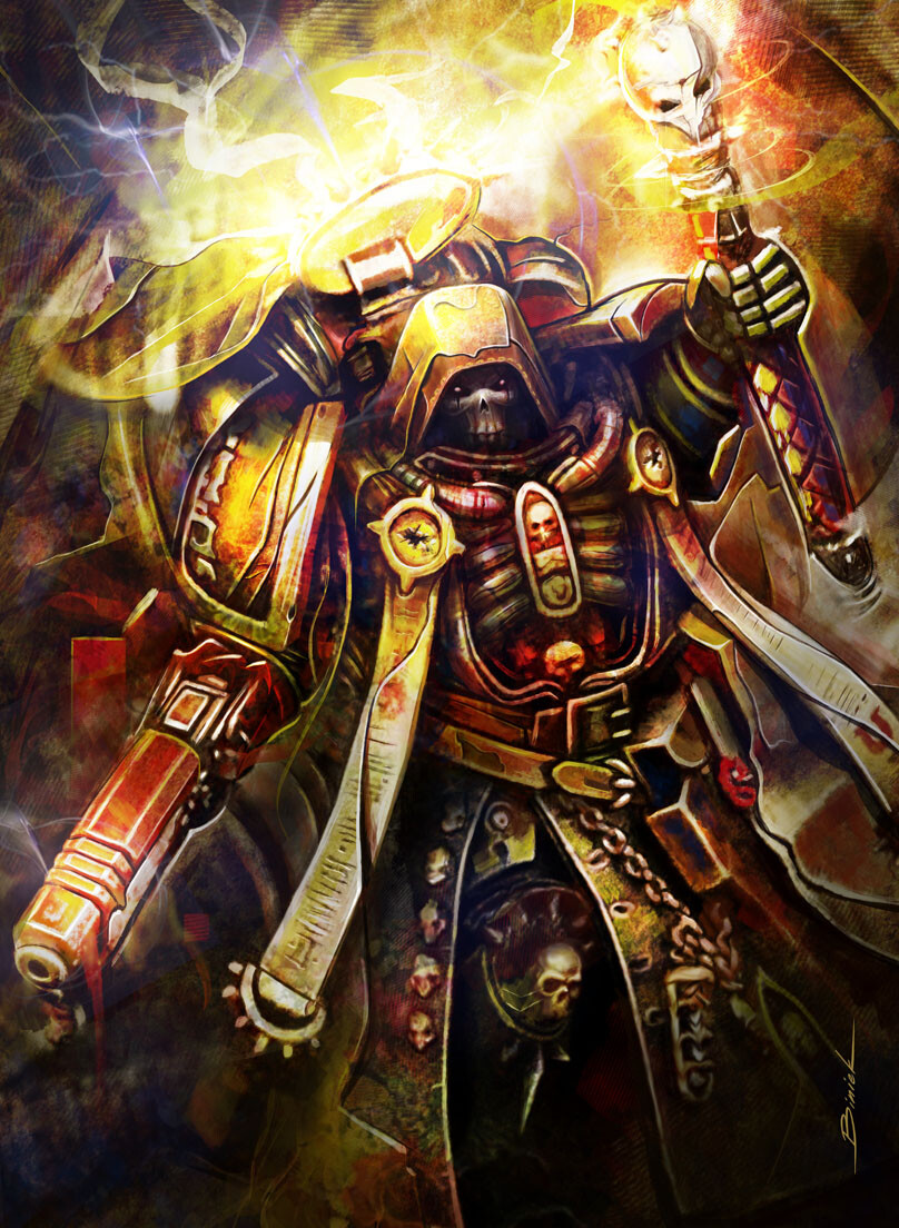 ArtStation - Primaris Chaplain Space Marines Warhammer40k Fanart
