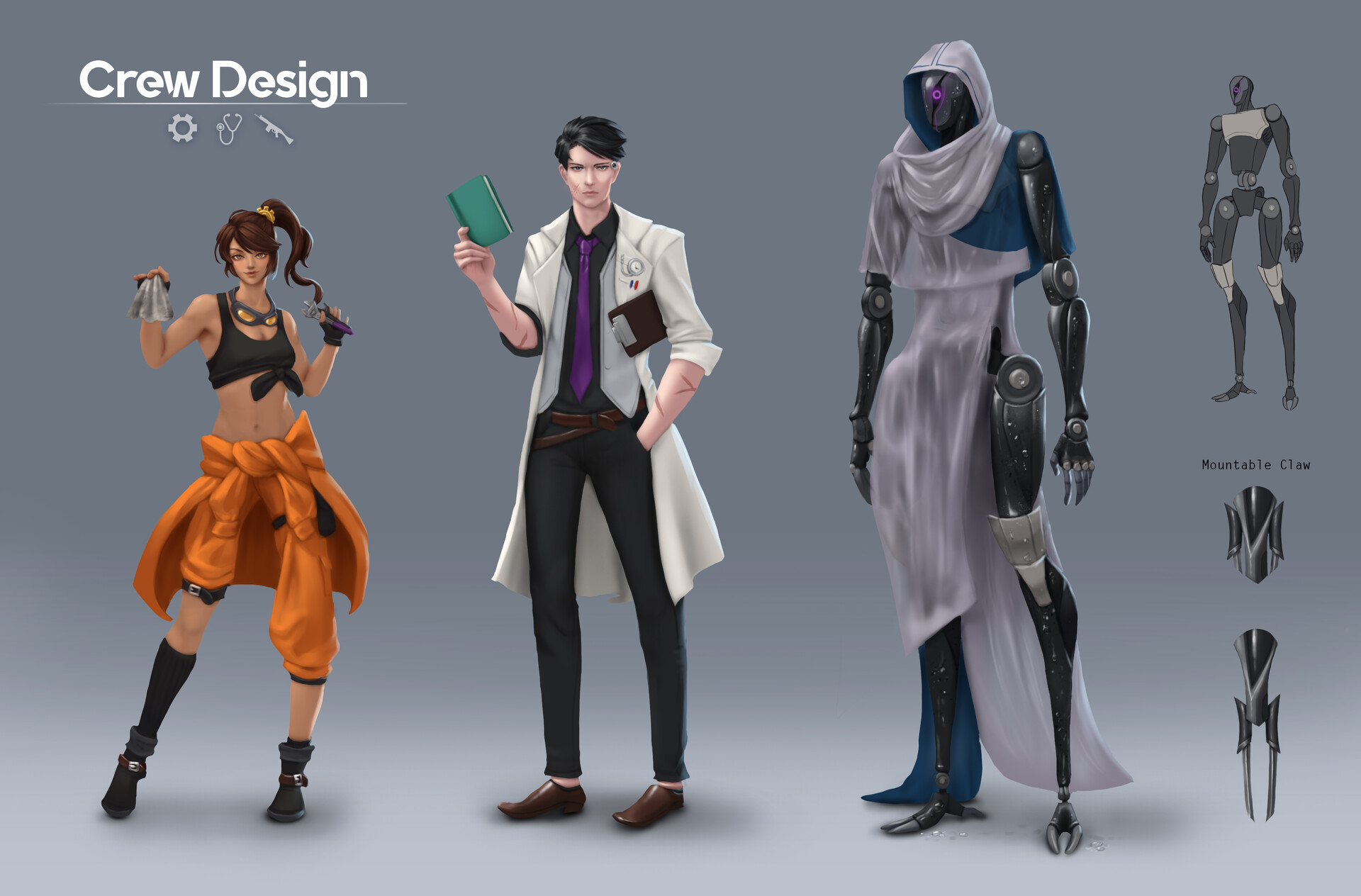 ArtStation - Airship Crew Design