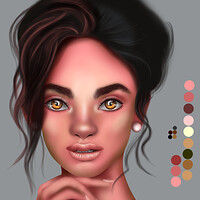 Artstation African Woman Digital Painting Chandrani Das
