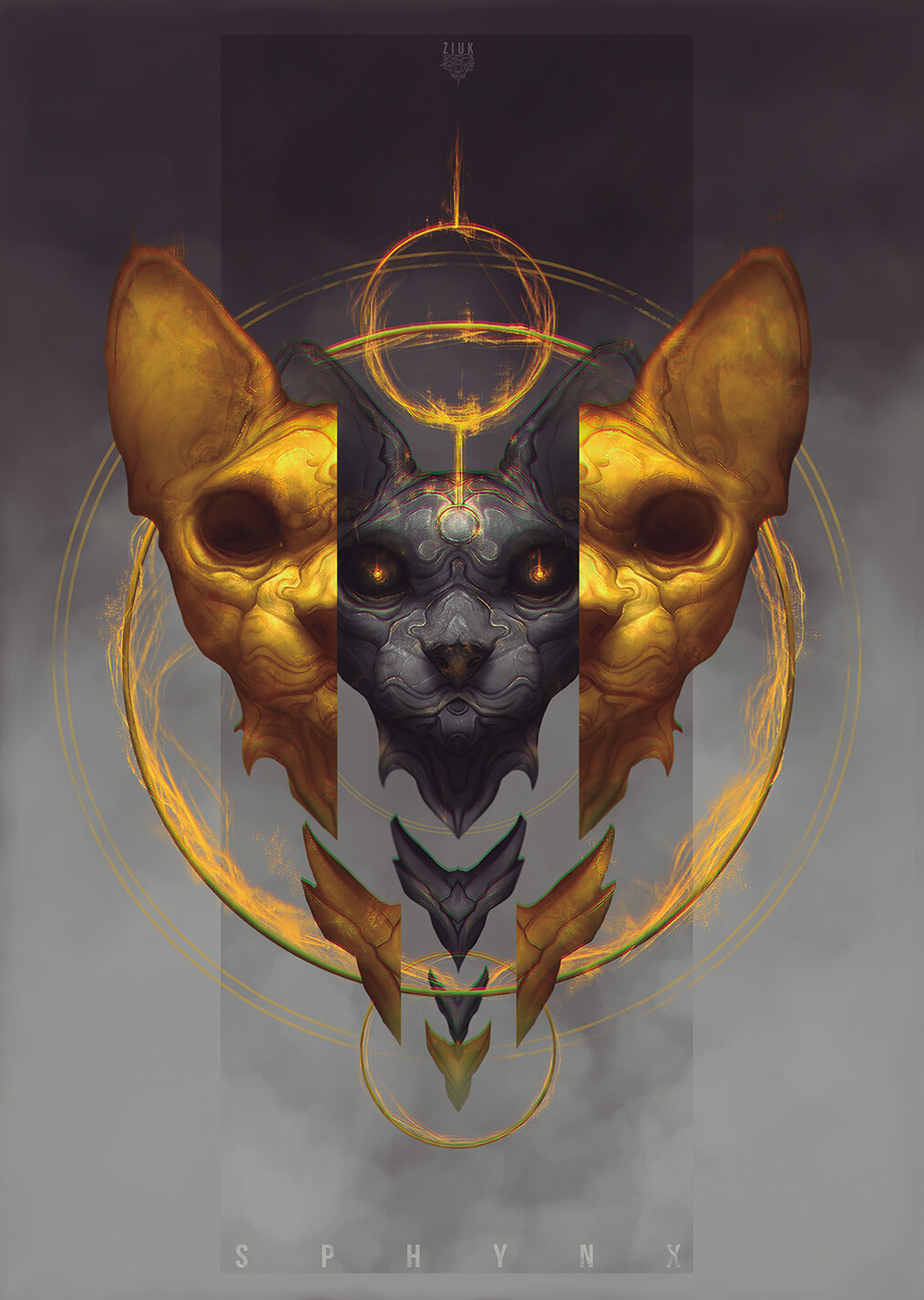 Сфинкс египет кот
