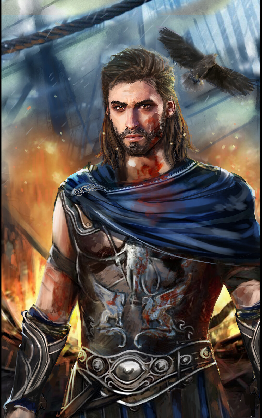 It's my Fan art of Alexios from Assassin's Creed Odyssey. 