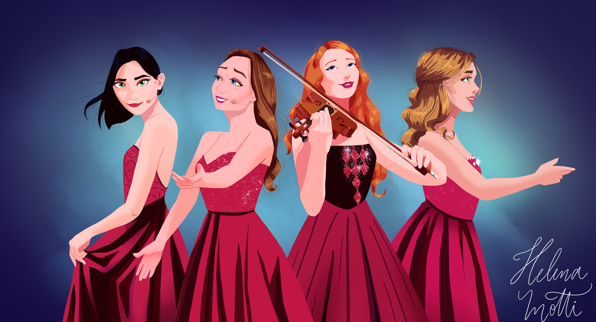Artstation Celtic Woman Helena Motti