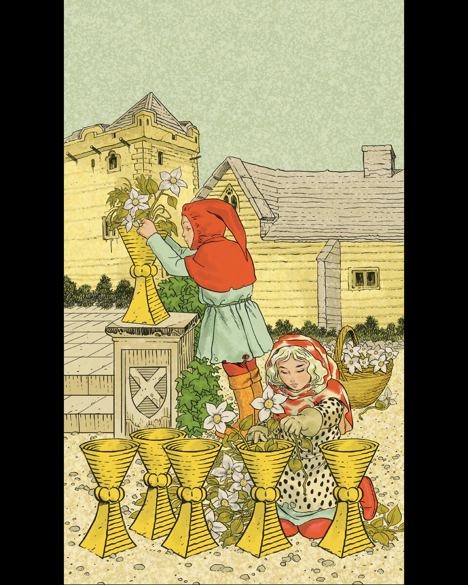 Карта таро page of cups