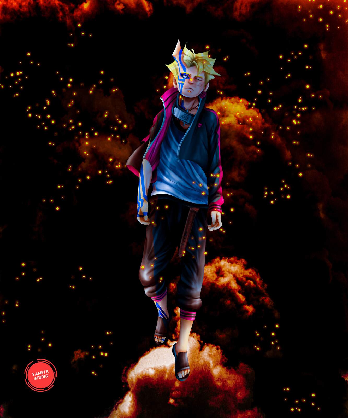 Artstation Boruto 43 Awakening Yameta Studio
