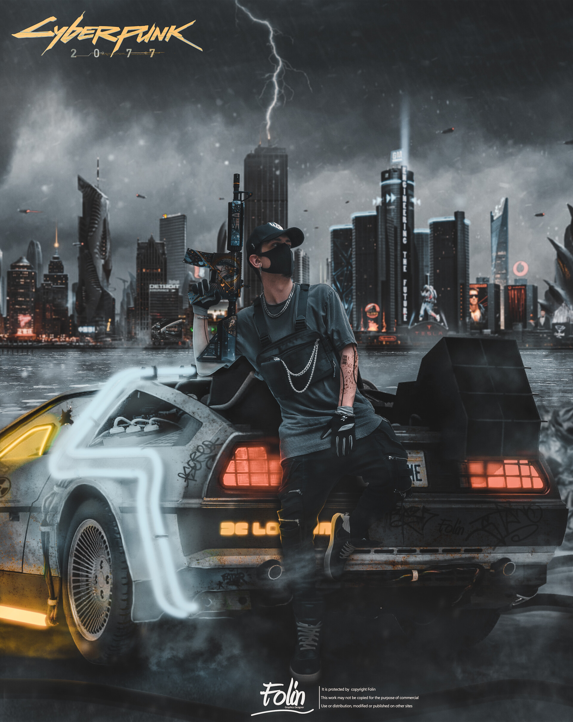 Делориан машина киберпанк 2077
