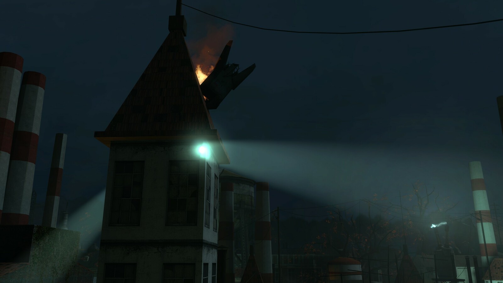 Headcrab pod crashed into a tower. A simple thing but almost all players commented that they loved this little touch.