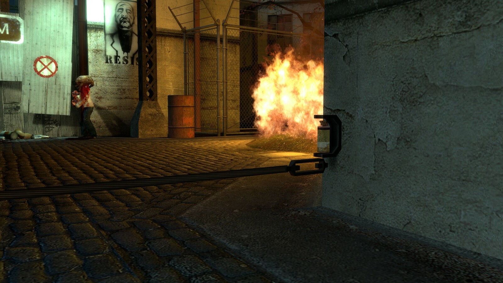 Grenade trap. The tripwire can be broken by anything crossing it. Eagle eyed players can retrieve the grenade without setting off the trap!