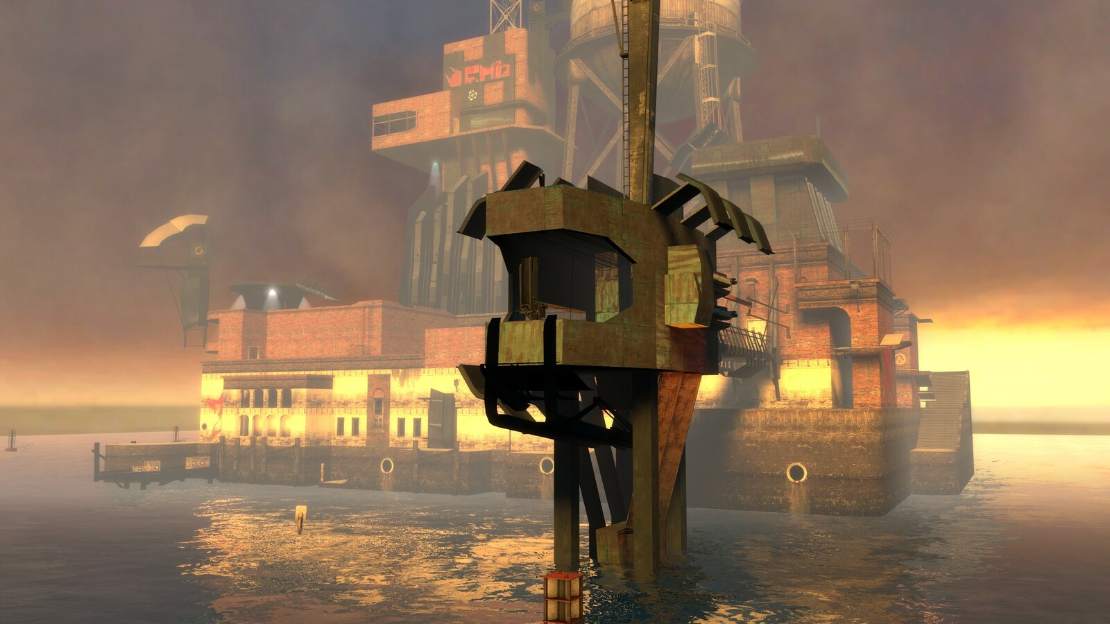 Level overview : The player finds themselves on an off-shore abandoned military outpost and must explore the structure to find a way to escape